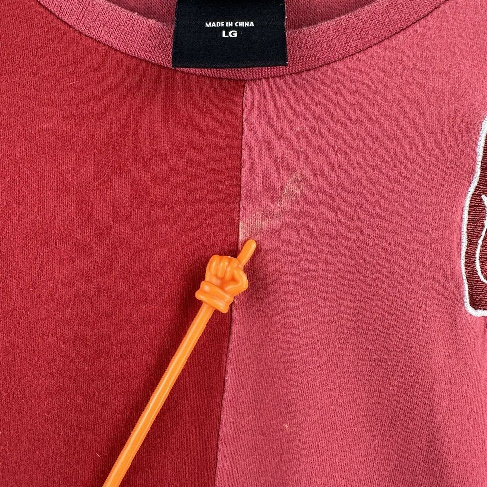 Avatar: The Last Airbender Fire Nation Dark Red Firebender T-Shirt L Color Block - Picture 7 of 9